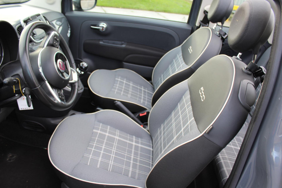 Fiat 500C 0.9 TwinAir Turbo Lounge cabrio 1 e eig navi clima cruise sensoren nap
