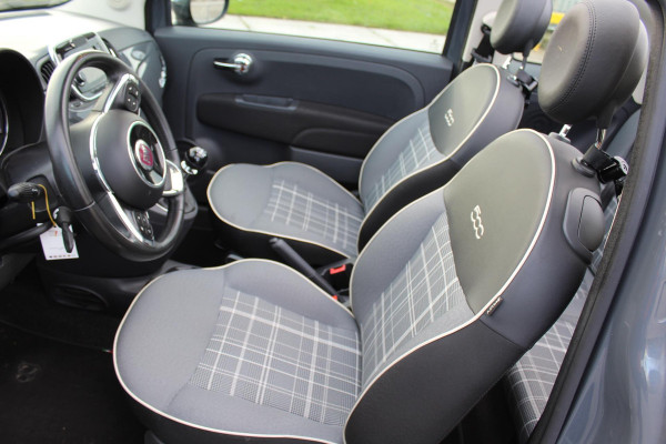 Fiat 500C 0.9 TwinAir Turbo Lounge cabrio 1 e eig navi clima cruise sensoren nap