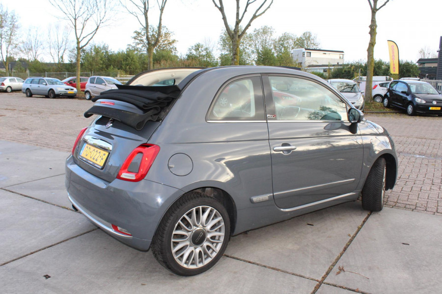 Fiat 500C 0.9 TwinAir Turbo Lounge cabrio 1 e eig navi clima cruise sensoren nap