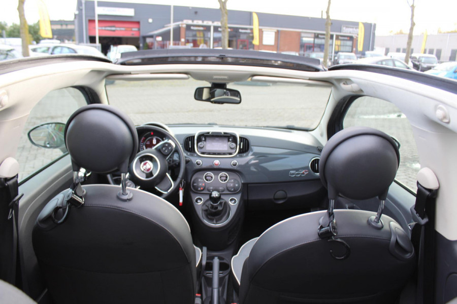 Fiat 500C 0.9 TwinAir Turbo Lounge cabrio 1 e eig navi clima cruise sensoren nap