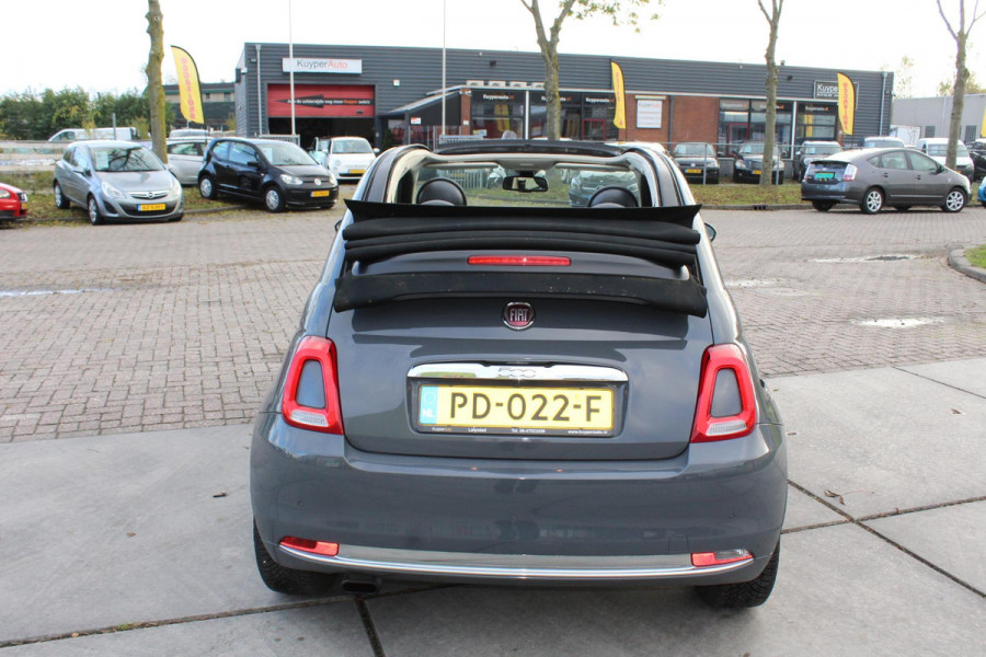 Fiat 500C 0.9 TwinAir Turbo Lounge cabrio 1 e eig navi clima cruise sensoren nap