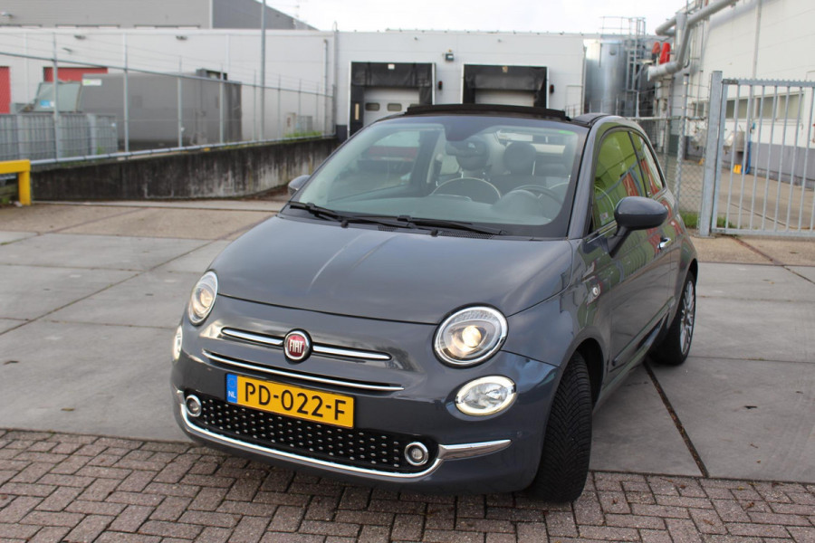 Fiat 500C 0.9 TwinAir Turbo Lounge cabrio 1 e eig navi clima cruise sensoren nap