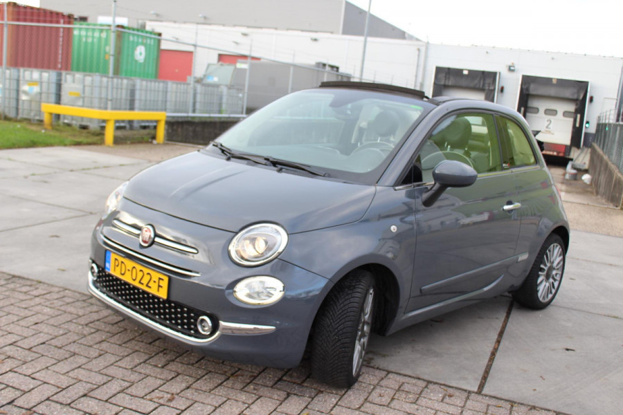 Fiat 500C 0.9 TwinAir Turbo Lounge cabrio 1 e eig navi clima cruise sensoren nap