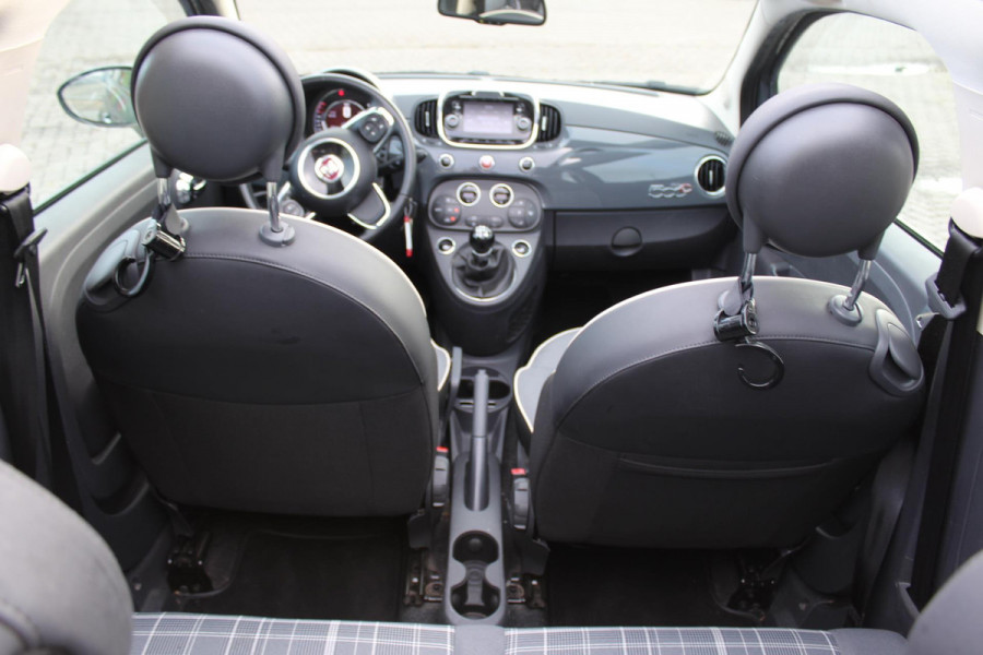 Fiat 500C 0.9 TwinAir Turbo Lounge cabrio 1 e eig navi clima cruise sensoren nap