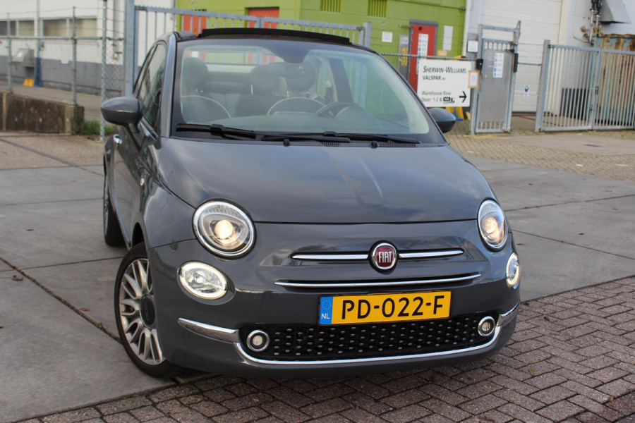 Fiat 500C 0.9 TwinAir Turbo Lounge cabrio 1 e eig navi clima cruise sensoren nap