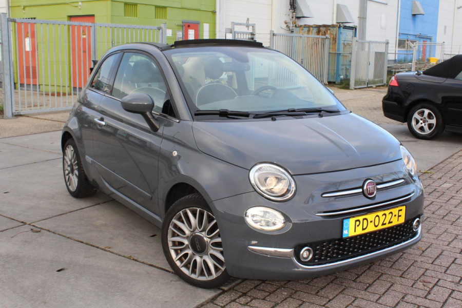 Fiat 500C 0.9 TwinAir Turbo Lounge cabrio 1 e eig navi clima cruise sensoren nap