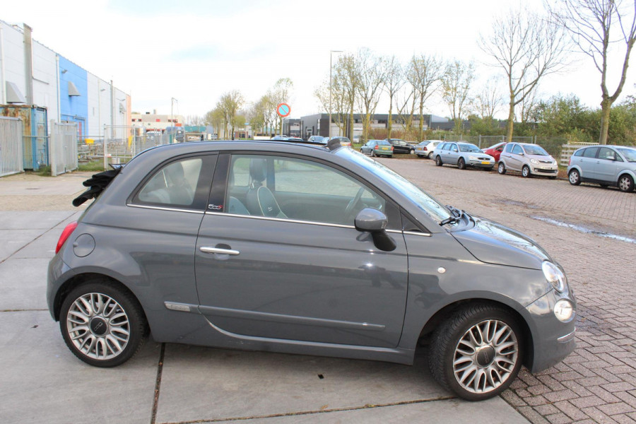 Fiat 500C 0.9 TwinAir Turbo Lounge cabrio 1 e eig navi clima cruise sensoren nap