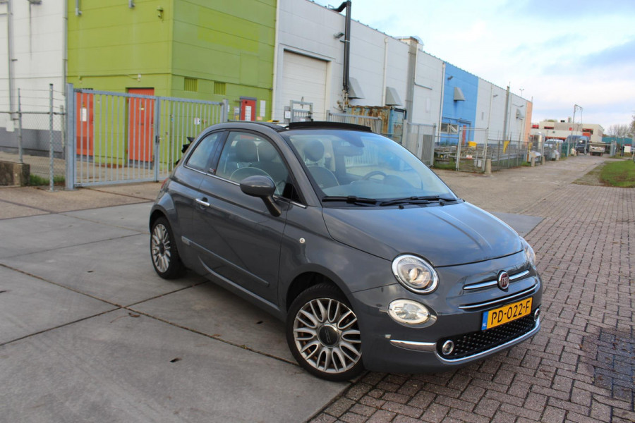 Fiat 500C 0.9 TwinAir Turbo Lounge cabrio 1 e eig navi clima cruise sensoren nap