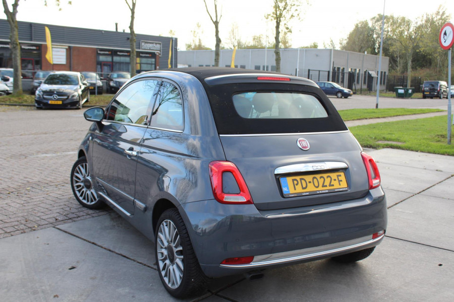 Fiat 500C 0.9 TwinAir Turbo Lounge cabrio 1 e eig navi clima cruise sensoren nap