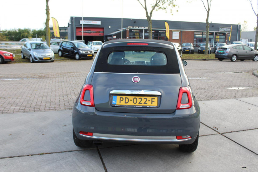 Fiat 500C 0.9 TwinAir Turbo Lounge cabrio 1 e eig navi clima cruise sensoren nap