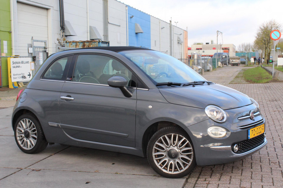Fiat 500C 0.9 TwinAir Turbo Lounge cabrio 1 e eig navi clima cruise sensoren nap