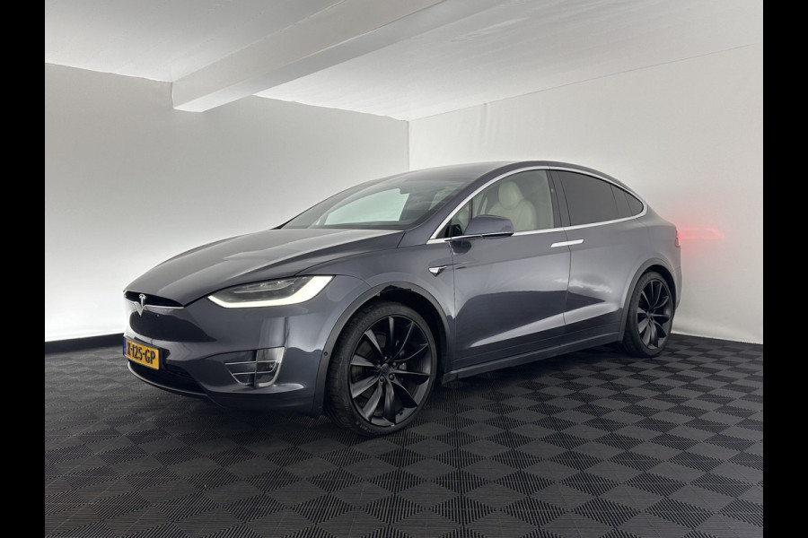 Tesla Model X Long Range [ 3-Fase ] (INCL-BTW) *7-PERS | AUTO-PILOT | FULL-LEATHER | NAVI-FULLMAP | FULL-LED | TOWBAR | AIR-SUSPENSION | DIGI-COCKPIT | KEYLESS | CAMERA | DAB+ | COMFORT-SEATS | AMBIENT-LIGHT | CARPLAY | 22''ALU