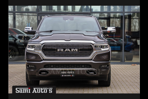 Dodge Ram 1500 LIMITED RAMBOX | LUCHTVERING | 5.7 V8 4X4 | MULTI TAILGATE | HUD | ADAPTIVE CRUISE | EERSTE EIGENAAR | LPG PRINS | 3500KG 360 CAMERA | LANE ASSIST | MEMORY SEATS | DUBBELE CABINE | CREWCAB