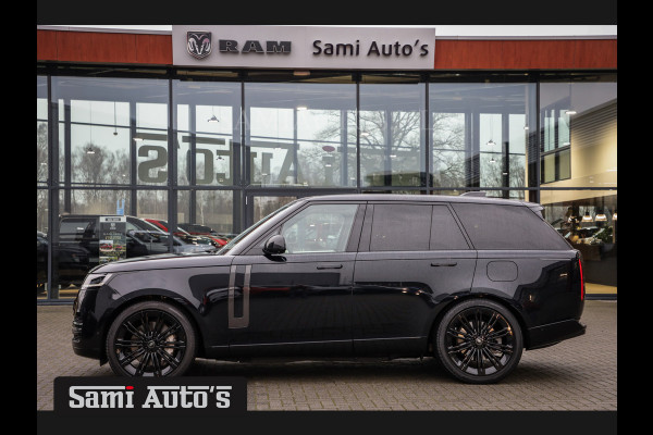 Land Rover Range Rover 3.0 P550e | NIGHT | GARANTIE TOT 14-03-2029 | HEAD-UP | ACHTERAS BESTURING | SOFT CLOSE | PHEV | 23 INCH VELGEN | PANORAMADAK | STUURVERWARMING | STOEL KOELING | Fabrieksgarantie tot 14-03-2029 – Geniet van gemoedsrust met uitgebreide dekking tot deze datum. GZK-71-D