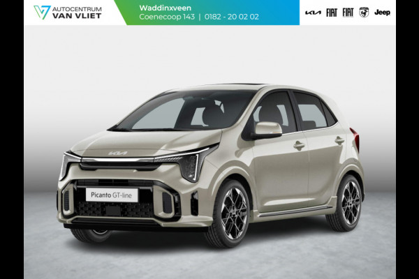 Kia Picanto 1.0 DPI GT-Line | MY25 | Stoel&Stuur Verwarming | Schuif/kanteldak | Clima | Cruise | Apple Carplay