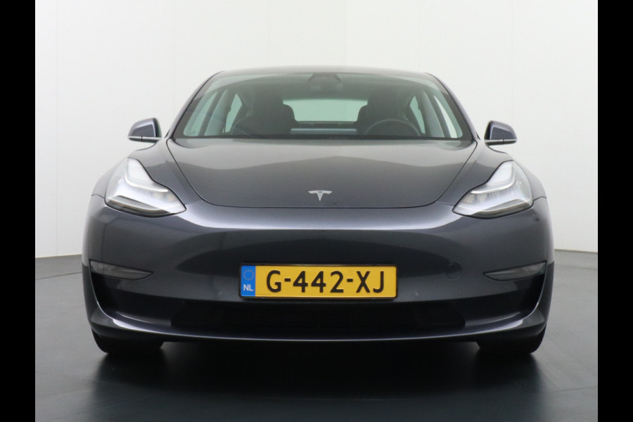 Tesla Model 3 Long Range 75kWh 463PK FSD-Full Self Driving Computer-3 Premium Audio 4wd  18" Lmv AutoPilot Panoramadak Camera's Leder Adaptive Stoel en achterbank verwarming Keyless Electr.Stoelen+Memory+Easy-Entry WiFi Origineel Nederlandse auto Grootste accu, Tot 16,5kwh thuis laden.