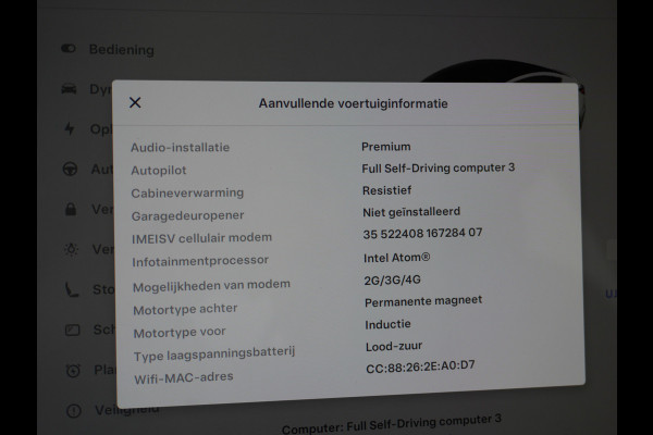 Tesla Model 3 Long Range 75kWh 463PK FSD-Full Self Driving Computer-3 Premium Audio 4wd  18" Lmv AutoPilot Panoramadak Camera's Leder Adaptive Stoel en achterbank verwarming Keyless Electr.Stoelen+Memory+Easy-Entry WiFi Origineel Nederlandse auto Grootste accu, Tot 16,5kwh thuis laden.