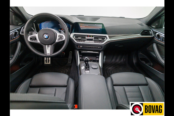 BMW 4 Serie Coupé 430i M-Sport | 50 Jahre edition | High Executive | Pano | Headup | Harman Kardon | Leder | NL auto Brooklyn Grey metallic, Stoel- en stuurverwarming, 19" velgen