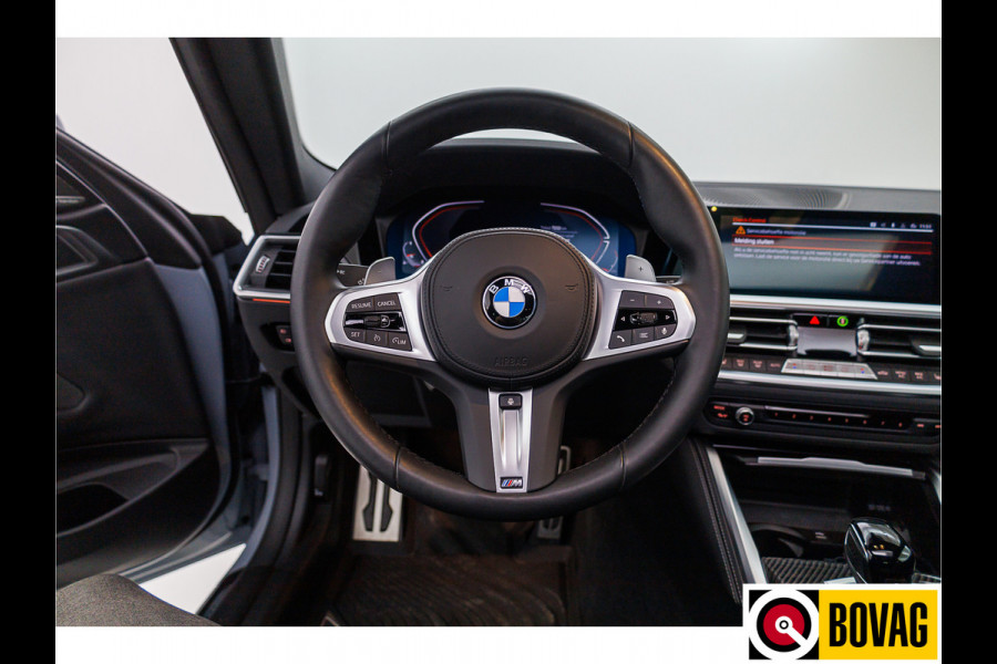 BMW 4 Serie Coupé 430i M-Sport | 50 Jahre edition | High Executive | Pano | Headup | Harman Kardon | Leder | NL auto Brooklyn Grey metallic, Stoel- en stuurverwarming, 19" velgen