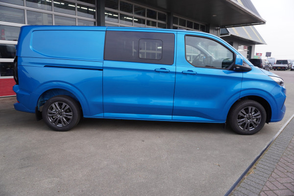 Ford Transit Custom 320L 2.0 TDCI 170PK L2H1 Limited DubbelCabine Automaat Nr. V077 | Schuifdeur links en rechts | Airco | Adap.Cruise | Navi | 360 Camera