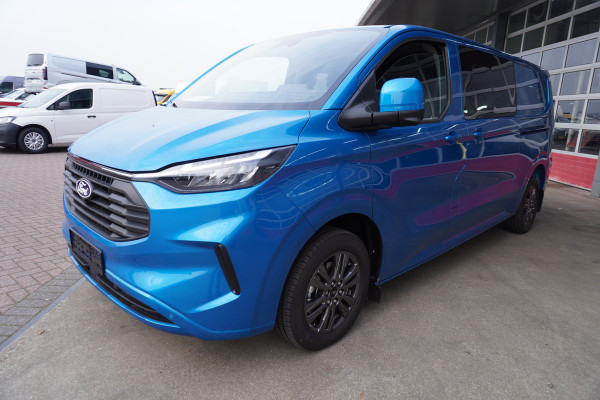 Ford Transit Custom 320L 2.0 TDCI 170PK L2H1 Limited DubbelCabine Automaat Nr. V077 | Schuifdeur links en rechts | Airco | Adap.Cruise | Navi | 360 Camera