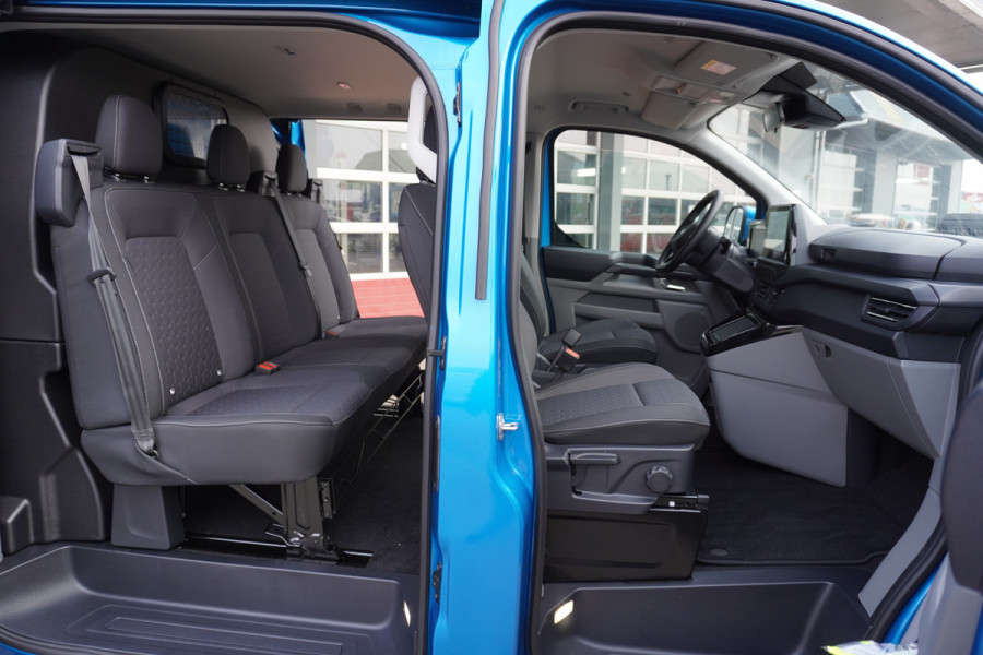 Ford Transit Custom 320L 2.0 TDCI 170PK L2H1 Limited DubbelCabine Automaat Nr. V077 | Schuifdeur links en rechts | Airco | Adap.Cruise | Navi | 360 Camera