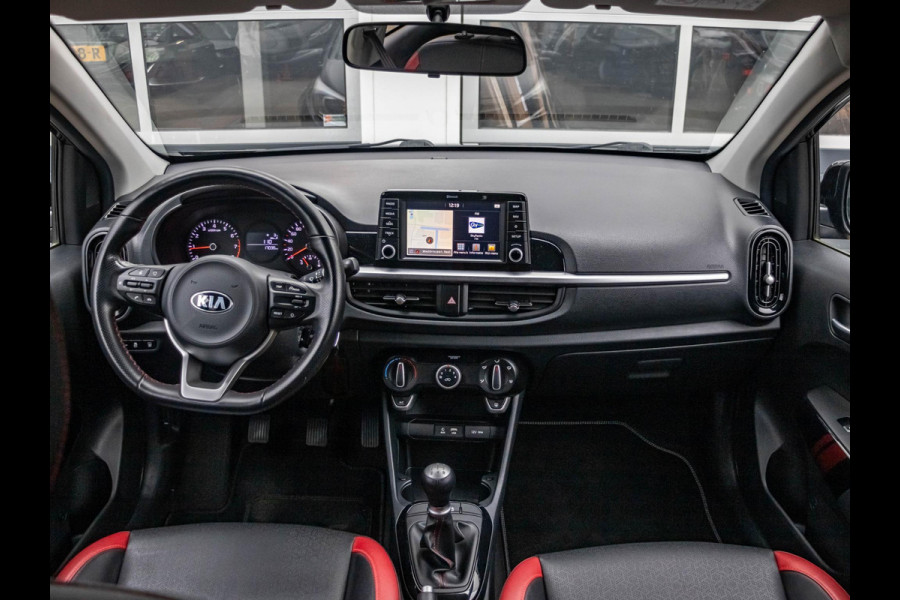 Kia Picanto 1.0 MPi GT-Line Edition l Navigatie l Lederlook interieur l GT-line l Lage km Stand l volledig onderhouden l