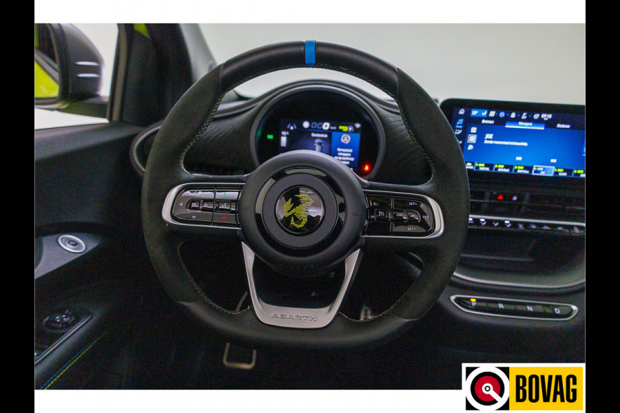 Abarth 500C Cabrio Scorpionissima 42 kWh 155 PK | JBL | Camera | Stoelverwarming PDC, 18" LMV, Navigatie. Sportstoelen