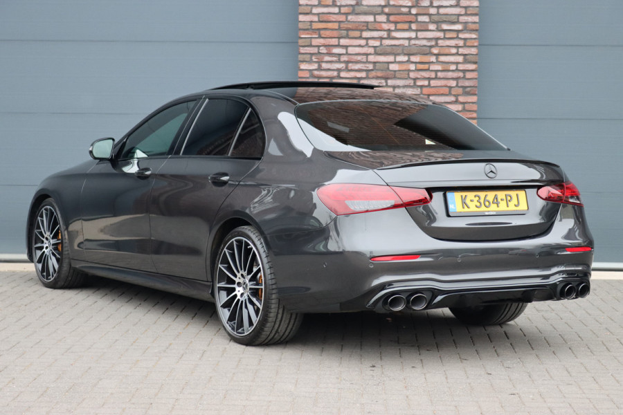 Mercedes-Benz E-Klasse 450 4MATIC Premium+ AMG Line Aut9 | Luchtvering | Distronic+ | Burmester | Soft-Close | Memory | Trekhaak | HUD | Augmented Reality | Panoramadak | Keyless Go |