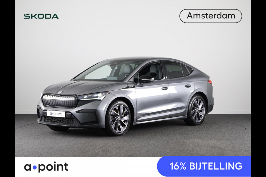 Škoda ENYAQ Coupé iV Sportline 180 pk | Navigatie | Panoramadak | Parkeersensoren | Achteruitrijcamera | Adaptieve cruise control | Stoelverwarming |