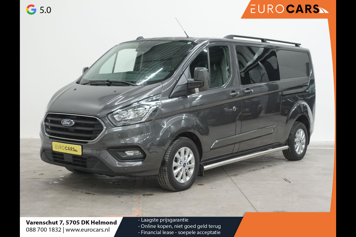 Ford Transit Custom 300 2.0 TDCI L2H1 Limited Dubbele Cabine Automaat 2x Schuifdeur Navigatie Parkeersensoren Cruise Control Trekhaak