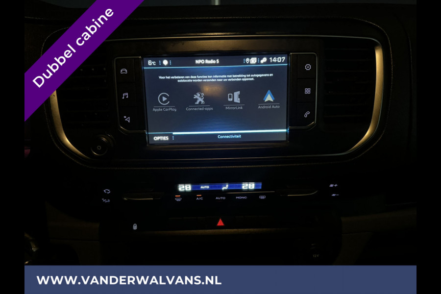 Peugeot Expert 2.0 BlueHDI 123pk L3H1 Dubbele Cabine Euro6 Airco | 6-Zits | 2500kg Trekhaak | Navigatie | 2x zijdeur Apple Carplay, Android Auto, Cruisecontrol, Parkeersensoren, Lichtmetalen velgen, Imperiaal