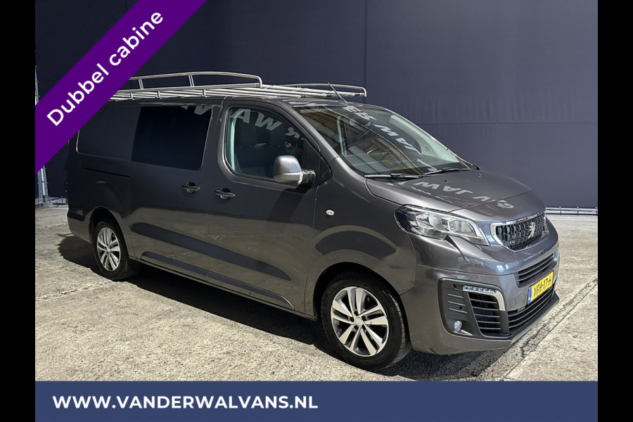 Peugeot Expert 2.0 BlueHDI 123pk L3H1 Dubbele Cabine Euro6 Airco | 6-Zits | 2500kg Trekhaak | Navigatie | 2x zijdeur Apple Carplay, Android Auto, Cruisecontrol, Parkeersensoren, Lichtmetalen velgen, Imperiaal