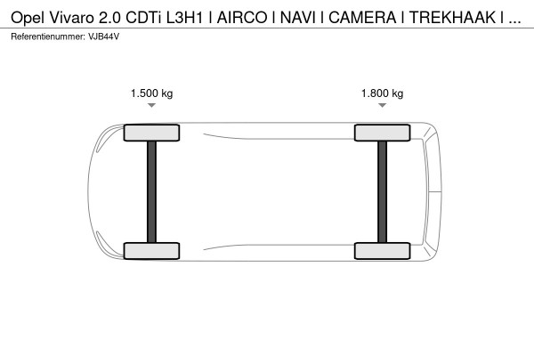 Opel Vivaro 2.0 CDTi L3H1 l AIRCO l NAVI l CAMERA l TREKHAAK l BLINDSPOT