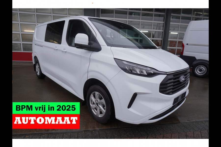 Ford Transit Custom 320L 2.0 TDCI 170PK L2H1 Limited DubbelCabine Automaat Schuifdeur L/R Nr. V093 | Airco | Adap.Cruise | Navi | 360 Camera