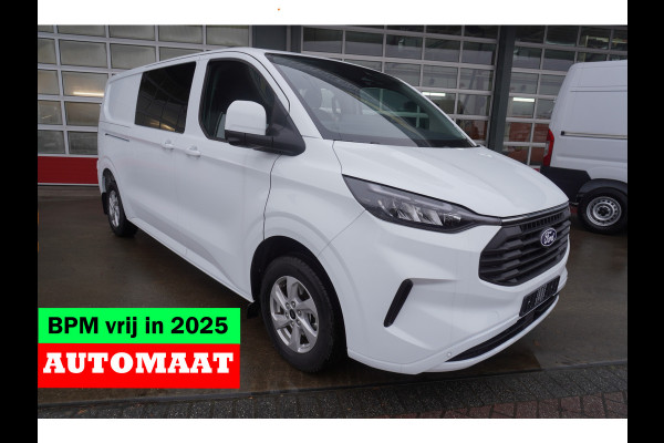 Ford Transit Custom 320L 2.0 TDCI 170PK L2H1 Limited DubbelCabine Automaat Schuifdeur L/R Nr. V093 | Airco | Adap.Cruise | Navi | 360 Camera