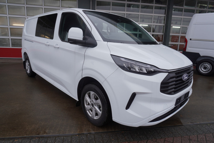 Ford Transit Custom 320L 2.0 TDCI 170PK L2H1 Limited DubbelCabine Automaat Schuifdeur L/R Nr. V093 | Airco | Adap.Cruise | Navi | 360 Camera