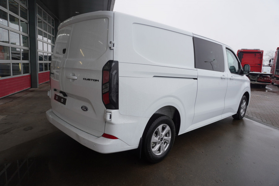 Ford Transit Custom 320L 2.0 TDCI 170PK L2H1 Limited DubbelCabine Automaat Schuifdeur L/R Nr. V093 | Airco | Adap.Cruise | Navi | 360 Camera