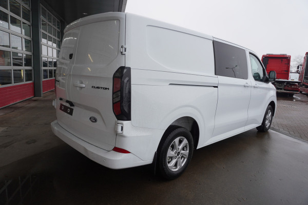 Ford Transit Custom 320L 2.0 TDCI 170PK L2H1 Limited DubbelCabine Automaat Schuifdeur L/R Nr. V093 | Airco | Adap.Cruise | Navi | 360 Camera