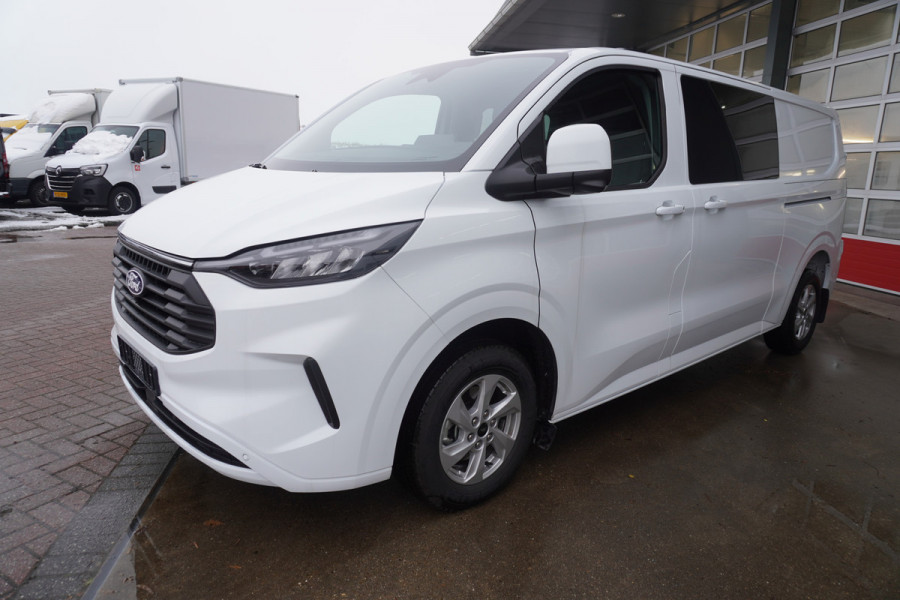 Ford Transit Custom 320L 2.0 TDCI 170PK L2H1 Limited DubbelCabine Automaat Schuifdeur L/R Nr. V093 | Airco | Adap.Cruise | Navi | 360 Camera