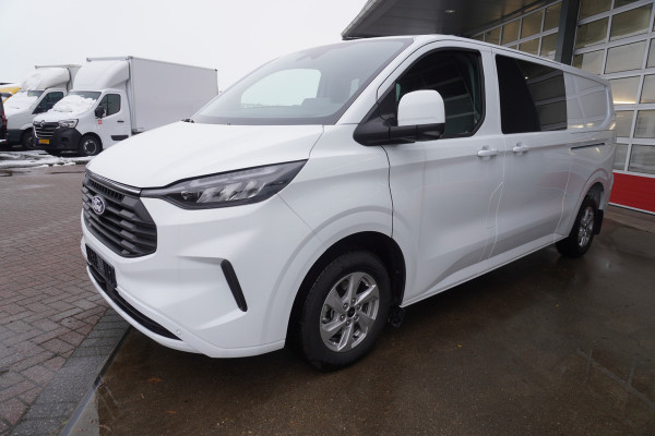 Ford Transit Custom 320L 2.0 TDCI 170PK L2H1 Limited DubbelCabine Automaat Schuifdeur L/R Nr. V093 | Airco | Adap.Cruise | Navi | 360 Camera