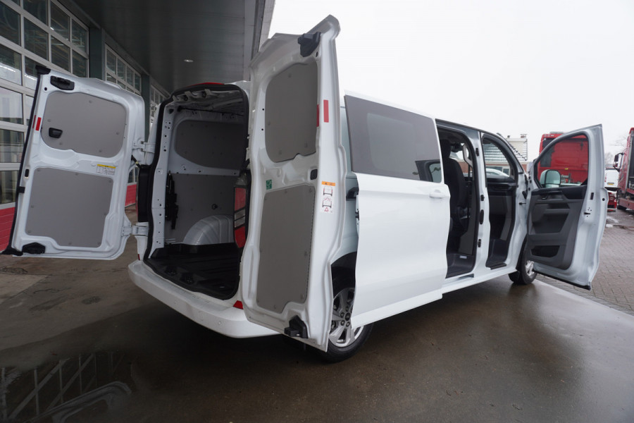 Ford Transit Custom 320L 2.0 TDCI 170PK L2H1 Limited DubbelCabine Automaat Schuifdeur L/R Nr. V093 | Airco | Adap.Cruise | Navi | 360 Camera