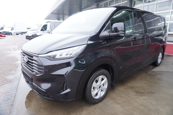 Ford Transit Custom 320L 2.0 TDCI 170PK L2H1 Limited DubbelCabine Automaat Nr. V094 | Elektrische Schuifdeur L+R | Airco | Adap.Cruise | Navi | 360 Camera