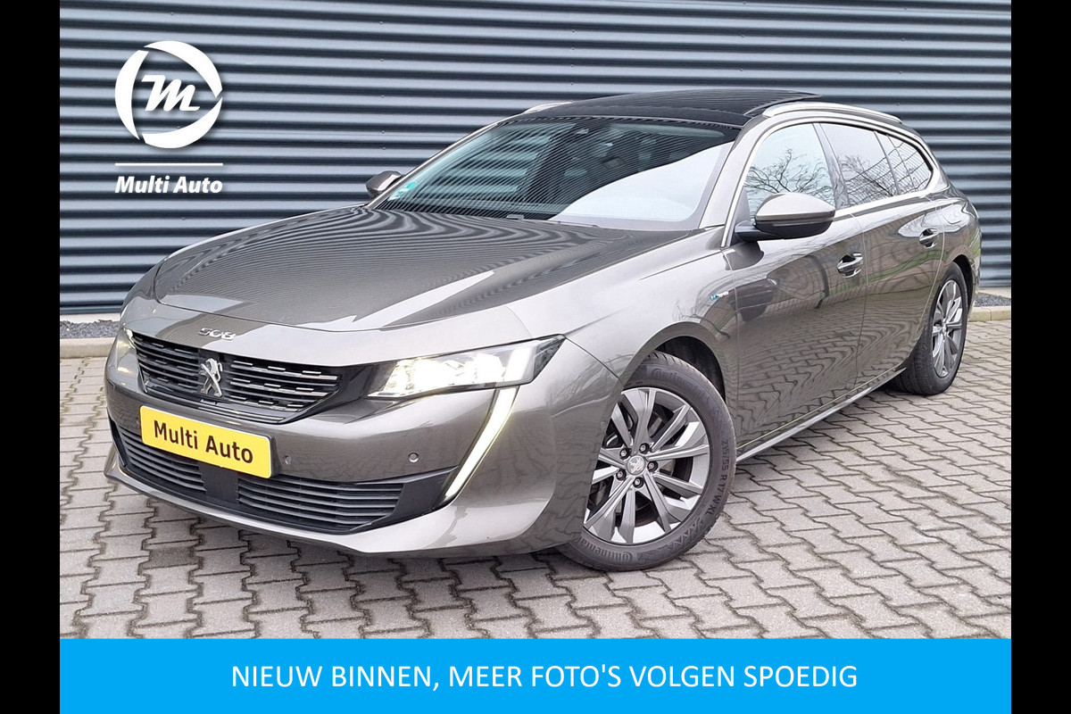 Peugeot 508 SW 1.6 HYbrid Allure 225pk Plug in Hybrid PHEV | Panodak | Adaptive Cruise | Trekhaak af Fabriek | 360 Camera | Canton Premium Audio | Sportstoelen Verwarmd |  Carplay | Navigatie | Sfeerverlichting |