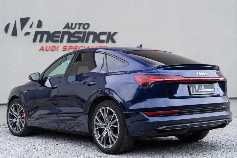 Audi e-tron Sportback 50 Quattro / 2x S-line/ Standkachel/ Luchtvering/ Adaptive Cruise Control/ Panoramadak/ 230kW (313PK)