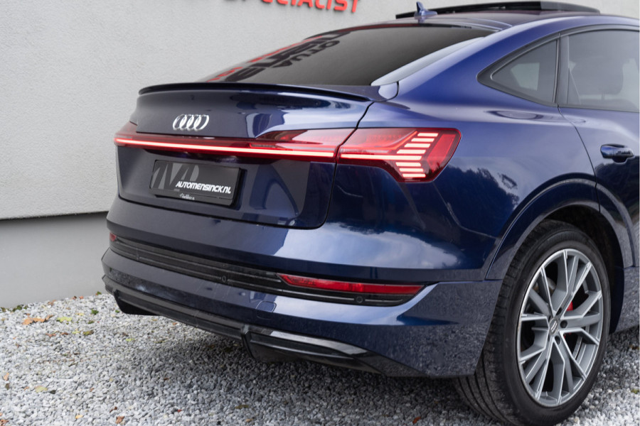 Audi e-tron Sportback 50 Quattro / 2x S-line/ Standkachel/ Luchtvering/ Adaptive Cruise Control/ Panoramadak/ 230kW (313PK)