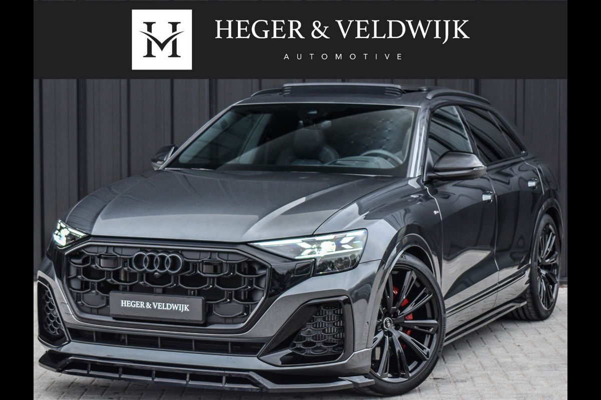 Audi Q8 60 TFSI e Competition | PANORAMADAK | 4 WIEL BESTURING | 4 JR FABRIEKSGARANTIE | MASSAGESTOELEN | STOEL- VERWARMING EN VENTILATI