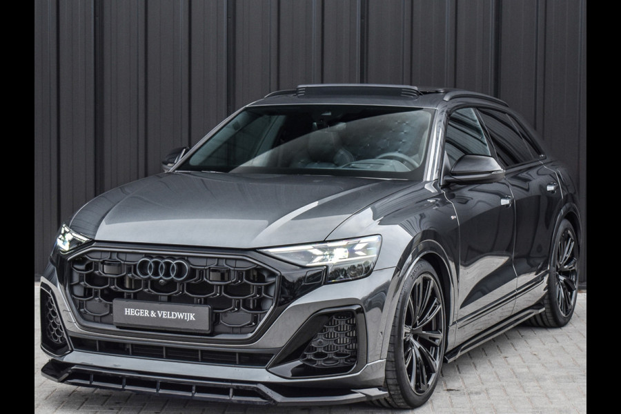 Audi Q8 60 TFSI e Competition | PANORAMADAK | 4 WIEL BESTURING | 4 JR FABRIEKSGARANTIE | MASSAGESTOELEN | STOEL- VERWARMING EN VENTILATI