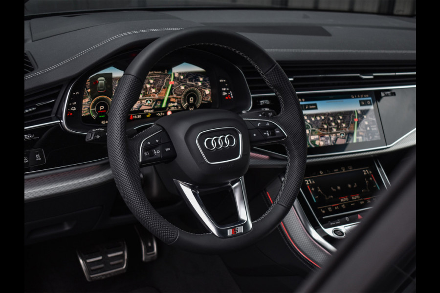 Audi Q8 60 TFSI e Competition | PANORAMADAK | 4 WIEL BESTURING | 4 JR FABRIEKSGARANTIE | MASSAGESTOELEN | STOEL- VERWARMING EN VENTILATI