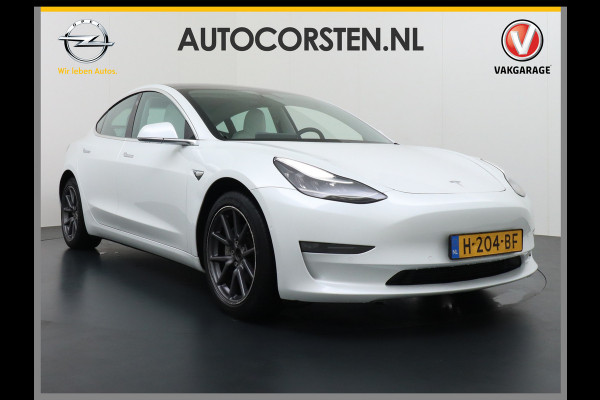 Tesla Model 3 Long Range 75kWh 463PK Trekhaak Ivory-Int. FSD Full Self Driving Computer-3 Premium Audio 4wd Leer AutoPilot Panoramadak Camera' Stoel en achterbank verwarming Keyless Electr.Stoelen+Memory+Easy-Entry WiFi Origineel Nederlandse auto Grootste accu, Tot 16,5kwh thuis laden. Afneembare Trekhaak 1.000kg trekvermogen